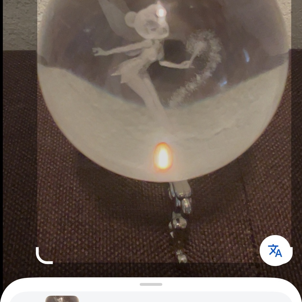 #1101+Tinker-bell Snow Glass Sphere with Fairy Figurine - Picture 5 of 16